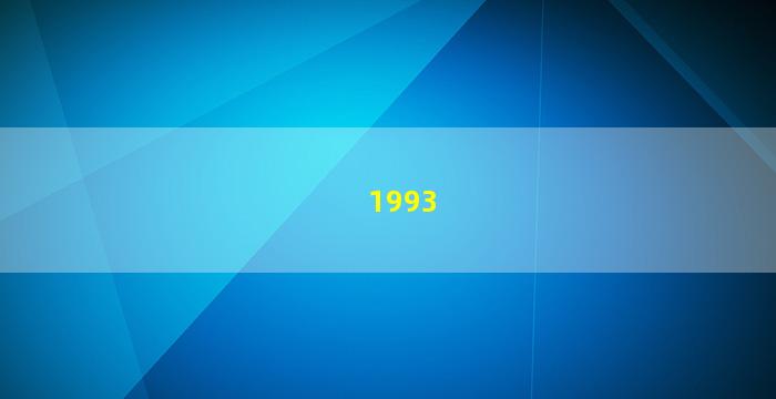 1993年图片