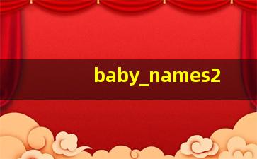 baby names