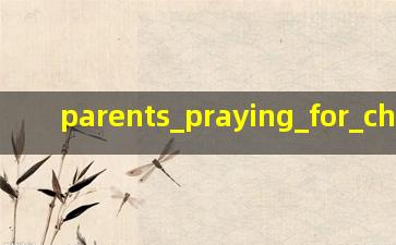 Parents praying for their children