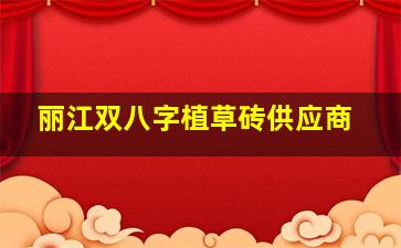 丽江双八字植草砖供应商