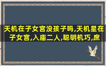 天机在子女宫没孩子吗,天机星在子女宫,入庙二人,聪明机巧,庶生则三胎以上