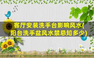 客厅安装洗手台影响风水(阳台洗手盆风水禁忌知多少)