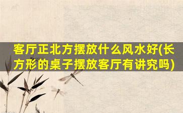 客厅正北方摆放什么风水好(长方形的桌子摆放客厅有讲究吗)