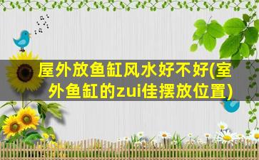 屋外放鱼缸风水好不好(室外鱼缸的zui
佳摆放位置)