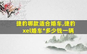 捷豹哪款适合婚车,捷豹xel婚车*
多少钱一辆