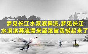 梦见长江水滚滚奔流,梦见长江水滚滚奔流漂来蔬菜被我捞起来了