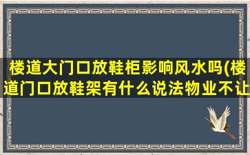 楼道大门口放鞋柜影响风水吗(楼道门口放鞋架有什么说法物业不让放对吗)