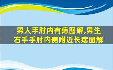 男人手肘内有痣图解,男生右手手肘内侧附近长痣图解