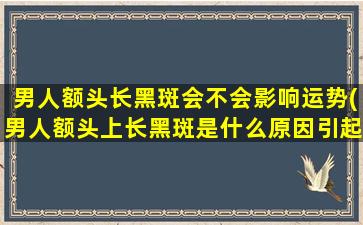男人额头长黑斑会不会影响运势(男人额头上长黑斑是什么原因引起的)