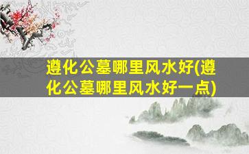 遵化公墓哪里风水好(遵化公墓哪里风水好一点)