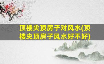 顶楼尖顶房子对风水(顶楼尖顶房子风水好不好)